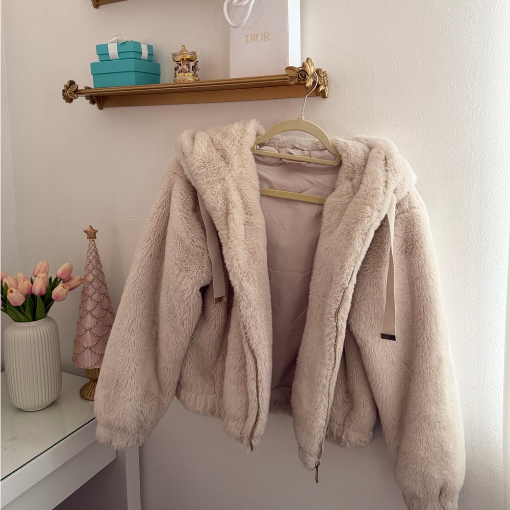 Philosophy Teddy Zip Fur Jacket